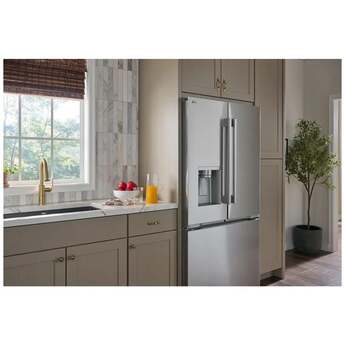 LG 36 Inch 24 Cu.Ft. 3 Door French Door Counter Depth Max Refrigerator, Ice And Water, Zero Clearance Doors: Printproof Stainless Steel — thumbnail 10