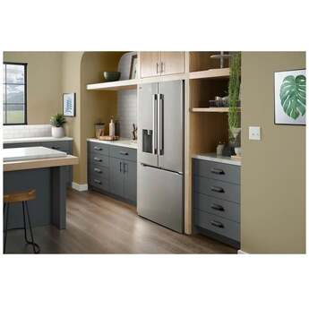 LG 36 Inch 24 Cu.Ft. 3 Door French Door Counter Depth Max Refrigerator, Ice And Water, Zero Clearance Doors: Printproof Stainless Steel — thumbnail 13