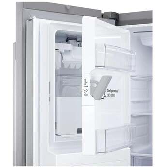 LG 36 Inch 24 Cu.Ft. 3 Door French Door Counter Depth Max Refrigerator, Ice And Water, Zero Clearance Doors: Printproof Stainless Steel — thumbnail 16