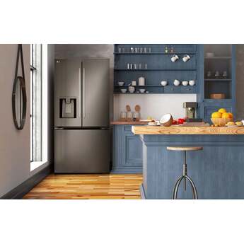 LG 33 Inch Smart French Door Refrigerator with 24.5 cu. ft. Total Capacity, Dual Ice Maker, External Ice/Water Dispenser, Door Cooling+, Sabbath Mode, and ENERGY STAR  Certified: PrintProof? Black Stainless Steel — thumbnail 16