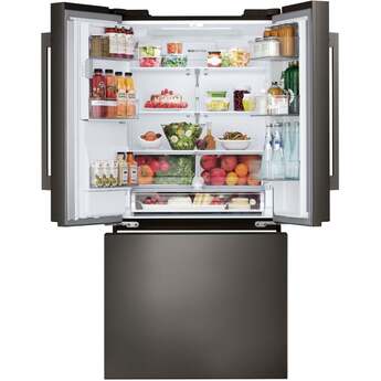 LG 33 Inch Smart French Door Refrigerator with 24.5 cu. ft. Total Capacity, Dual Ice Maker, External Ice/Water Dispenser, Door Cooling+, Sabbath Mode, and ENERGY STAR  Certified: PrintProof? Black Stainless Steel — thumbnail 21