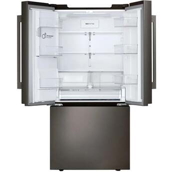 LG 33 Inch Smart French Door Refrigerator with 24.5 cu. ft. Total Capacity, Dual Ice Maker, External Ice/Water Dispenser, Door Cooling+, Sabbath Mode, and ENERGY STAR  Certified: PrintProof? Black Stainless Steel — thumbnail 22
