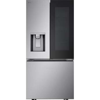 LG 31 Cu. Ft. 3 Door French Door, Instaview With Door-In-Door, And Ice And Water Dispenser, Dual Ice, Pocket Handle, Standard Depth Max: Printproof Stainless Steel