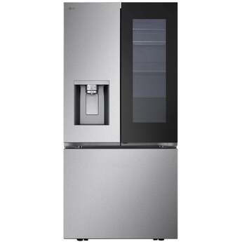 LG 31 Cu. Ft. 3 Door French Door, Instaview With Door-In-Door, And Ice And Water Dispenser, Dual Ice, Pocket Handle, Standard Depth Max: Printproof Stainless Steel — thumbnail 3