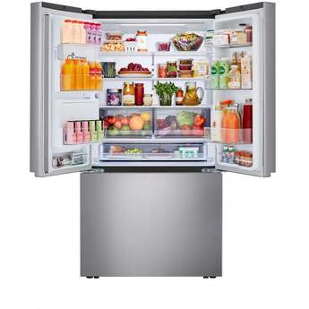 LG 36 Inch 26 Cu.Ft. 3 Door French Door Counter Depth Max Refrigerator, Ice And Water: Stainless Steel — thumbnail 8