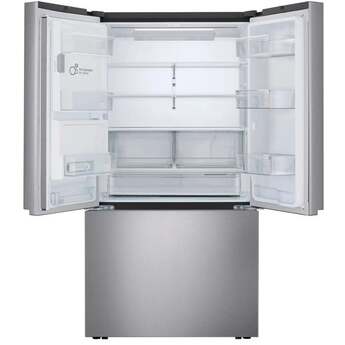 LG 36 Inch 26 Cu.Ft. 3 Door French Door Counter Depth Max Refrigerator, Ice And Water: Stainless Steel — thumbnail 9
