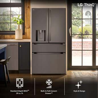 LG LF29H8330D 36 Inch Black Stainless Steel French Door Refrigerator — thumbnail 23