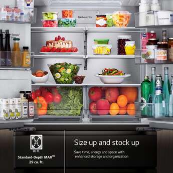 LG LF29H8330D 36 Inch Black Stainless Steel French Door Refrigerator — thumbnail 24