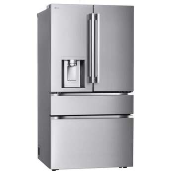 LG 36 Inch 29 Cu. Ft.  4-Door French Door Refrigerator With Fully Convertible Drawer, External Dispenser, And Dual Handle: Fingerprint Resistant Stainless Steel — thumbnail 13