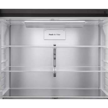 LG 36 Inch 29 Cu. Ft.  4-Door French Door Refrigerator With Fully Convertible Drawer, External Dispenser, And Dual Handle: Fingerprint Resistant Stainless Steel — thumbnail 2