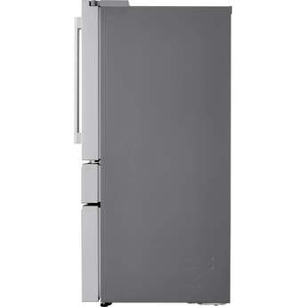 LG 36 Inch 29 Cu. Ft.  4-Door French Door Refrigerator With Fully Convertible Drawer, External Dispenser, And Dual Handle: Fingerprint Resistant Stainless Steel — thumbnail 6