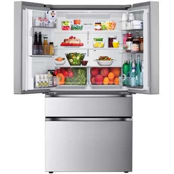 LG 36 Inch 29 Cu.Ft. 4 Door French Door Refrigerator, Ice And Water, Pocket Handle: Nobel Steel — thumbnail 10