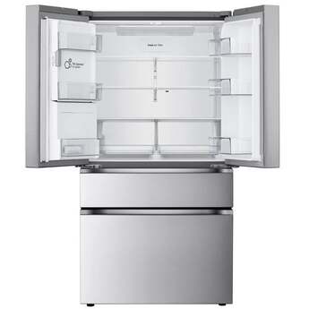 LG 36 Inch 29 Cu.Ft. 4 Door French Door Refrigerator, Ice And Water, Pocket Handle: Nobel Steel — thumbnail 8