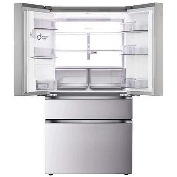 LG 36 Inch 29 Cu.Ft. 4 Door French Door Standard Depth Max Refrigerator, Ice And Water, Dual Ice With Mini Craft + Craft Ice: Printproof Stainless Steel — thumbnail 13
