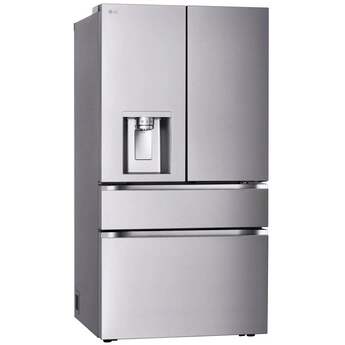 LG 36 Inch 29 Cu.Ft. 4 Door French Door Standard Depth Max Refrigerator, Ice And Water, Dual Ice With Mini Craft + Craft Ice: Printproof Stainless Steel — thumbnail 16