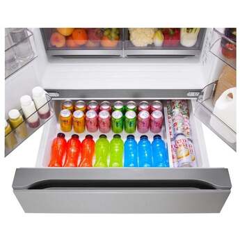 LG 36 Inch 29 Cu.Ft. 4 Door French Door Standard Depth Max Refrigerator, Ice And Water, Dual Ice With Mini Craft + Craft Ice: Printproof Stainless Steel — thumbnail 17