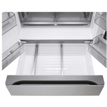 LG 36 Inch 29 Cu.Ft. 4 Door French Door, Standard Depth Max Refrigerator With Mycolor Mirror Instaview, Ice And Water, Dual Ice With Mini Craft + Craft Ice: Printproof Stainless Steel — thumbnail 10