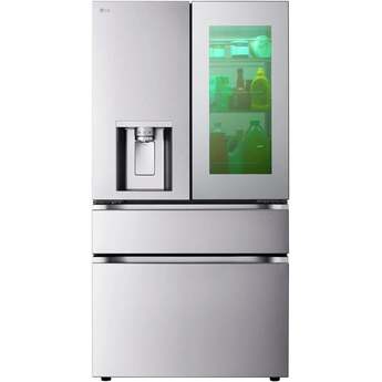 LG 36 Inch 29 Cu.Ft. 4 Door French Door, Standard Depth Max Refrigerator With Mycolor Mirror Instaview, Ice And Water, Dual Ice With Mini Craft + Craft Ice: Printproof Stainless Steel — thumbnail 27
