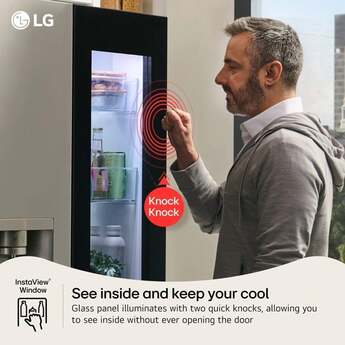LG 36 Inch 29 Cu.Ft. 4 Door French Door, Standard Depth Max Refrigerator With Mycolor Mirror Instaview, Ice And Water, Dual Ice With Mini Craft + Craft Ice: Printproof Stainless Steel — thumbnail 50