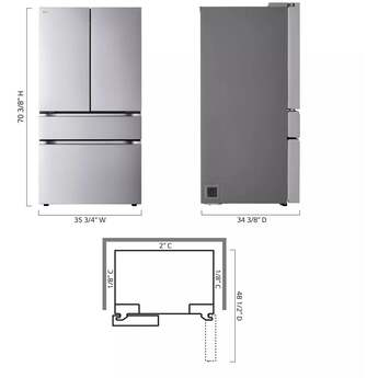 LG LF30S8210S 36 Inch Stainless Steel French Door Refrigerator — thumbnail 25