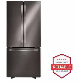 LG 30" 22 cu.ft. Black Stainless Steel French Door Refrigerator - Energy Star — thumbnail 3