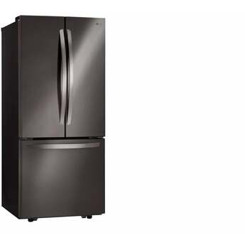 LG 30" 22 cu.ft. Black Stainless Steel French Door Refrigerator - Energy Star — thumbnail 4