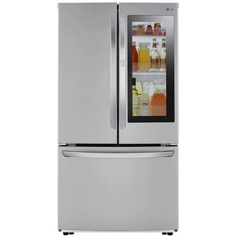 LG 36" 27 cu.ft. Fingerprint Resistant Stainless Steel InstaView Door-in-Door InstaView French Door Refrigerator - Energy Star