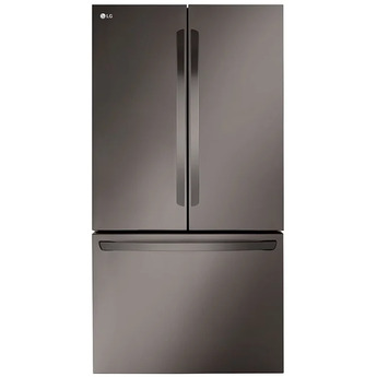 LG 36 Inch Smart Freestanding Counter-Depth MAX™ French Door Refrigerator with 26.5 cu. ft. Total Capacity, Internal Water Dispenser, Ice Maker, Door Cooling Plus, Wi-Fi Enabled, ThinQ Technology, Sabbath Mode and Energy Star Certified: Black Stainless Steel