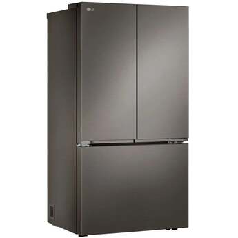 LG 3 Door French Door Refrigerator With 27 Cubic Feet Capacity Internal Water Dispenser Feature Option Counter Depth Depth And 36" Width : Black Stainless Steel — thumbnail 17