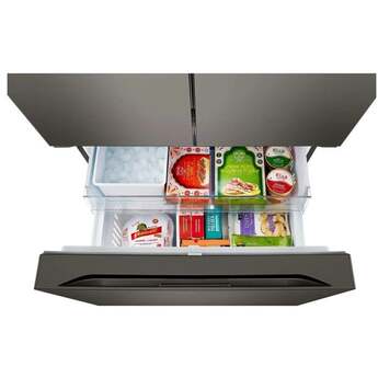 LG 3 Door French Door Refrigerator With 27 Cubic Feet Capacity Internal Water Dispenser Feature Option Counter Depth Depth And 36" Width : Black Stainless Steel — thumbnail 19