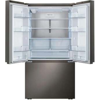 LG 3 Door French Door Refrigerator With 27 Cubic Feet Capacity Internal Water Dispenser Feature Option Counter Depth Depth And 36" Width : Black Stainless Steel — thumbnail 20
