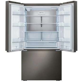 LG 3 Door French Door Refrigerator With 27 Cubic Feet Capacity Internal Water Dispenser Feature Option Counter Depth Depth And 36" Width : Black Stainless Steel — thumbnail 9