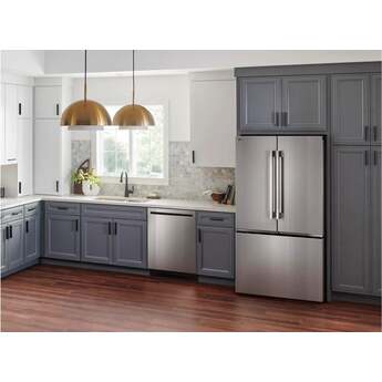 LG 36 Inch 27 Cu. Ft. 3-Door French Refrigerator With Internal Water Dispenser: Stainless Steel — thumbnail 3