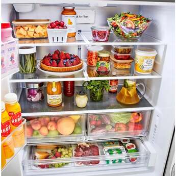 LG 36 Inch 27 Cu. Ft. 3-Door French Refrigerator With Internal Water Dispenser: Stainless Steel — thumbnail 5