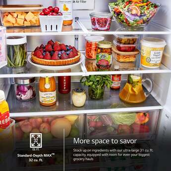 LG LRFLS3206S  PrintProof Stainless Steel French Door Refrigerator — thumbnail 25