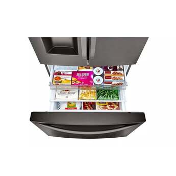 LG LRFXC2416D 36 Inch Black Stainless Steel Counter Depth French Door Refrigerator — thumbnail 11