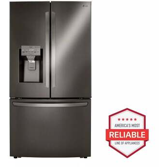 LG LRFXC2416D 36 Inch Black Stainless Steel Counter Depth French Door Refrigerator — thumbnail 5