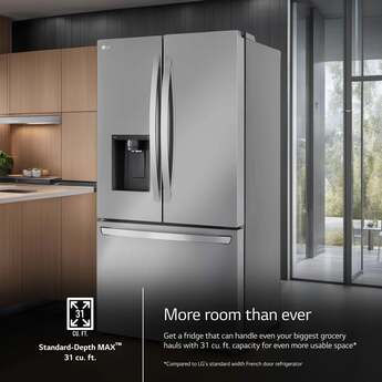 LG LRFXS3106S  36 Inch PrintProof Stainless Steel French Door Refrigerator — thumbnail 12
