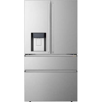 LG LG Signature 22 Cu. Ft. Counter-Depth French Door Refrigerator With Zero Clearance, Dual Ice With Big Craft, Full Convert, And Printproof Finish: Stainless Steel