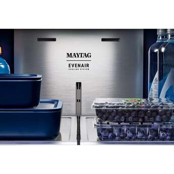 Maytag 36 Inch 31 Cu. Ft. XL Capacity French Door Bottom Mount Refrigerator With Ice And Water: Stainless Steel — thumbnail 12