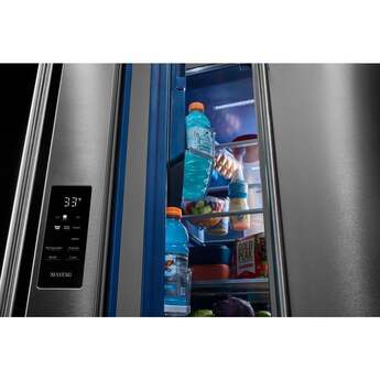 Maytag 36 Inch 30 Cu. Ft. XL Capacity French Door Bottom Mount Refrigerator with In-Door-Ice Dispensing System: Stainless Steel — thumbnail 15