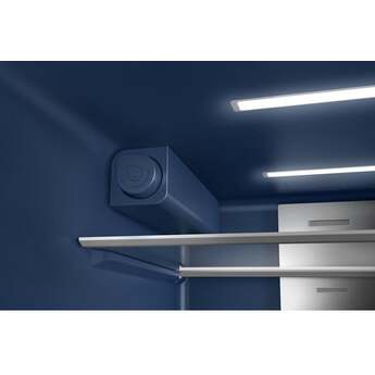 Maytag 36 Inch 30 Cu. Ft. XL Capacity French Door Bottom Mount Refrigerator with In-Door-Ice Dispensing System: Stainless Steel — thumbnail 3