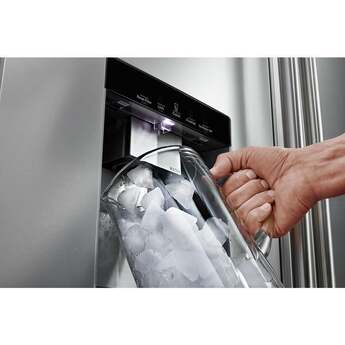 Maytag 36 Inch 30 Cu. Ft. XL Capacity French Door Bottom Mount Refrigerator with In-Door-Ice Dispensing System: Stainless Steel — thumbnail 7