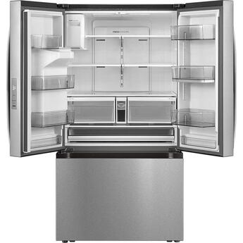 29.3 CuFt French Door Bottom Freezer Refrigerator in Stainless Steel — thumbnail 2