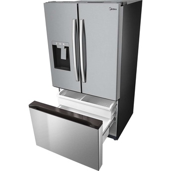 29.3 CuFt French Door Bottom Freezer Refrigerator in Stainless Steel — thumbnail 4