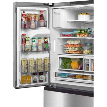 29.3 CuFt French Door Bottom Freezer Refrigerator in Stainless Steel — thumbnail 5