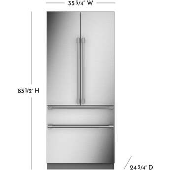 Monogram ZIP364IPVII 36 Inch Counter Depth French Door Refrigerator — thumbnail 10