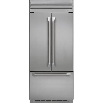 Monogram ZIPP360NHSS 36 Inch Stainless Steel Built In Counter Depth French Door Refrigerator