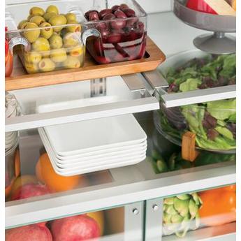 Monogram ZIPP360NHSS 36 Inch Stainless Steel Built In Counter Depth French Door Refrigerator — thumbnail 5