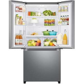 Samsung 18 cu. ft. Smart Counter Depth 3-Door French Door Refrigerator: Stainless Look — thumbnail 15
